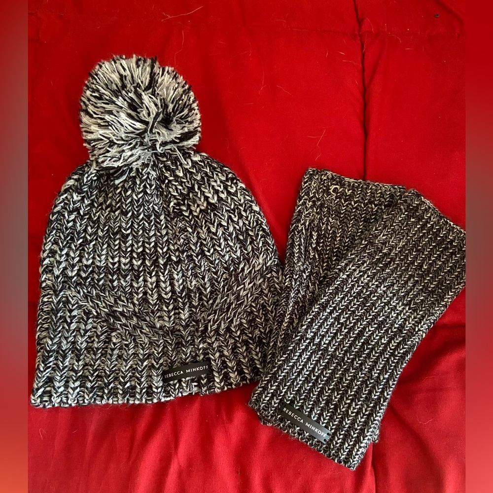 Rebecca Minkoff Winter Hat with Matching Gloves